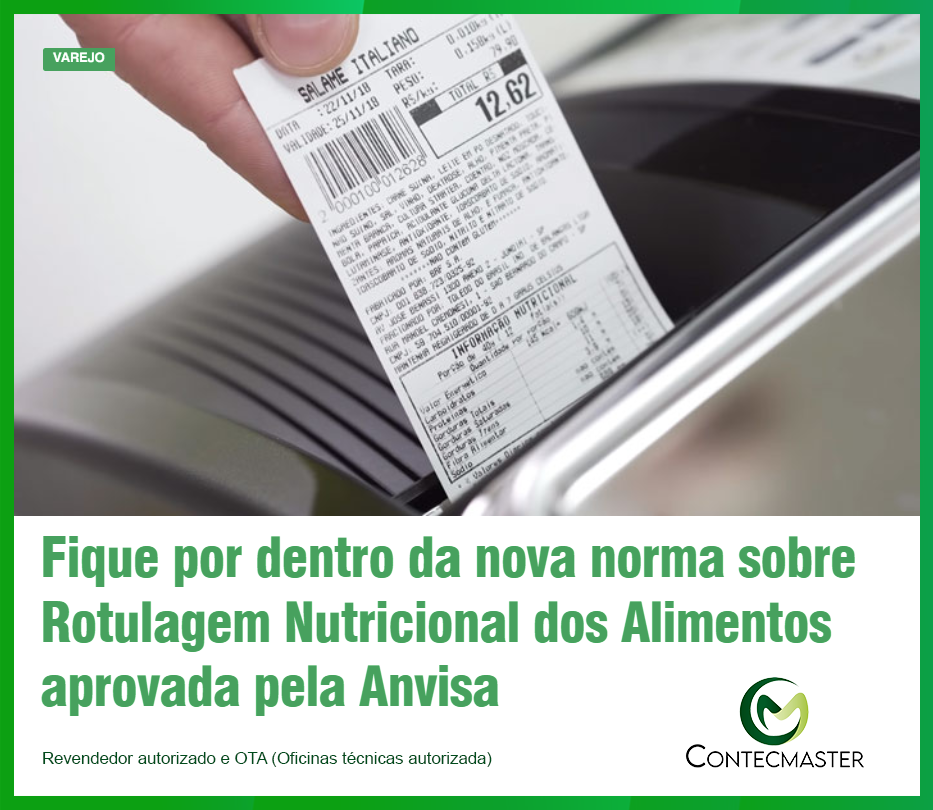 Entra em vigor a nova norma de rotulagem nutricional em etiquetas de  balanças